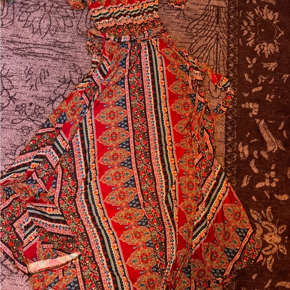 Janette 1970s vibes elastic waist gown size small - Picture 9 of 9